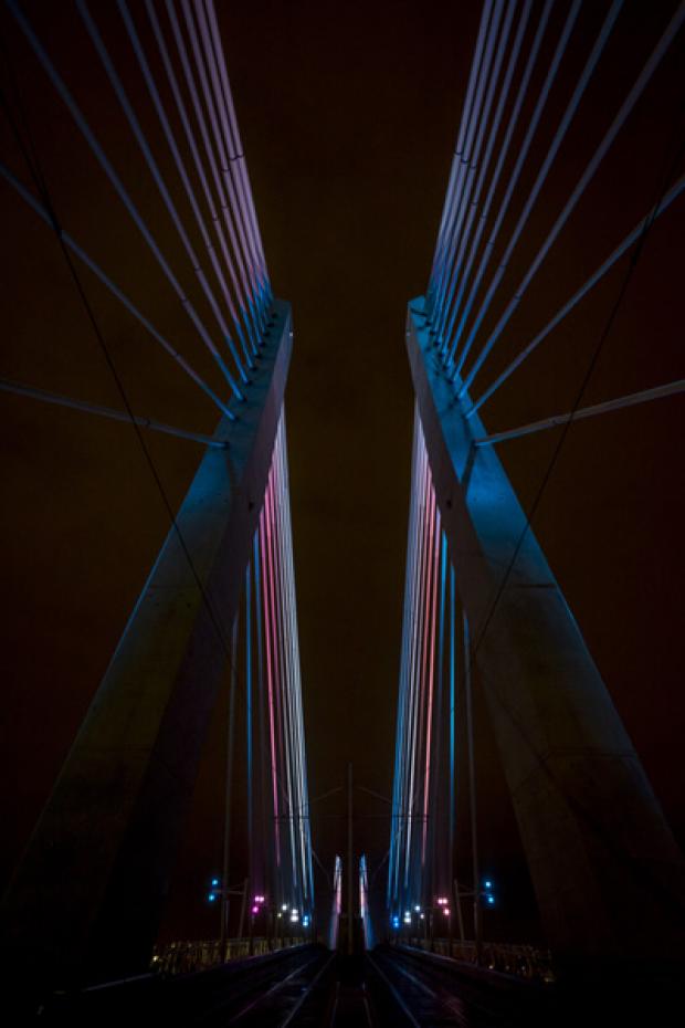 Die Brücke ist nur für Fußgänger, Radfahrer und den Personennahverkehr geöffnet. Foto: © 2014 Bruce Forster Photography / ETC