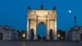 Arco della Pace in Mailand mit neuer Beleuchtung von Thorn.
