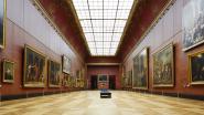 Das Rote Zimmer im Louvre, Paris.
