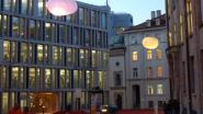 Bubble-Lichtpunkte in der schweizerischen Kantonshauptstadt. Foto: Sankt Galler Stadtwerke