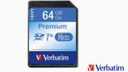 SDXC Card Premium 64GB-Speicherkarte von Verbatim