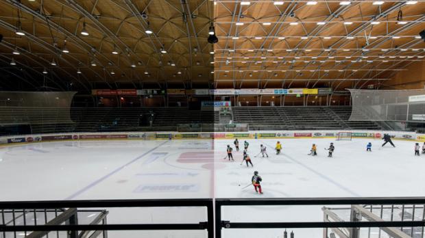 Eissporthalle Dornbirn mit LED-Beleuchtung von Zumtobel