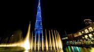 Der Burj Khalifa mit einer spektakulären 360°-Beleuchtung von A&O Technology © 2014, A&O / Foto: Ralph Larmann