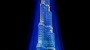 Der Burj Khalifa mit einer spektakulären 360°-Beleuchtung von A&O Technology © 2014, A&O / Foto: Ralph Larmann