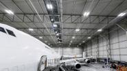 Haitec-Hangar mit LED-Beleuchtung der Deutschen Lichtmiete