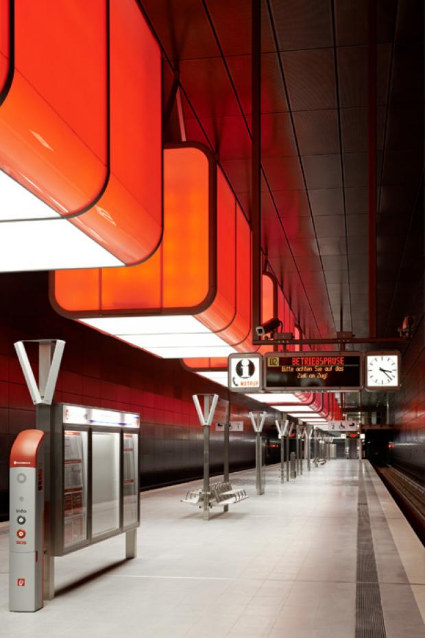 Gewinner der IALD-Awards 2013: U-Bahnhof HafenCity-Universität