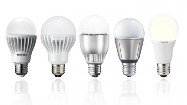 Die Auswahl an LED-Retrofits ist inzwischen sehr groß. V.l.n.r.: Samsung, LG, Sygonix, Telefunken Licht und Toshiba.