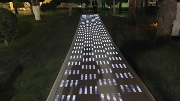 Lichtbeton im Koenigspalast in Jeddah
