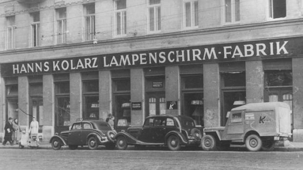 Kolarz-Gründungsgeschäft 1918 in der Wiener Skodagasse.
