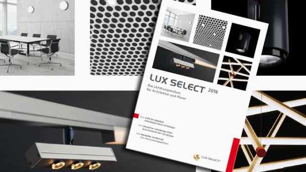 Lux Select 2016 – Das neue Lichtkompendium ist da