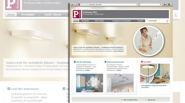 Neue Webseite: Paulmann Pro mit energieeffizienten Lösungen
