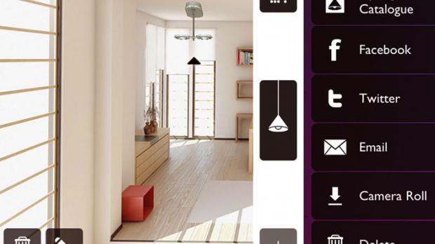 Philips App für die Lichtplanung für zu Hause