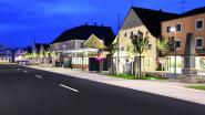 Das modern gestaltete und dezent beleuchtete Buswartehaus ist der neue markante Punkt in der Ortsmitte - Fotos: Hess AG       