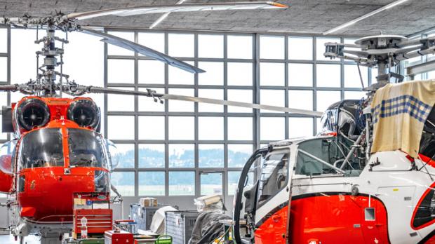 Zumtobel-Beleuchtung bei Swiss Helicopter
