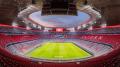 Lichtlösung der Zumtobel Group für die Münchner Allianz-Arena (Visualisierung der geplante Effektbeleuchtung im inneren Dachbereich).