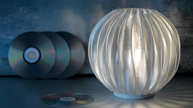 Recycling-Leuchte von Signify aus dem 3D-Drucker