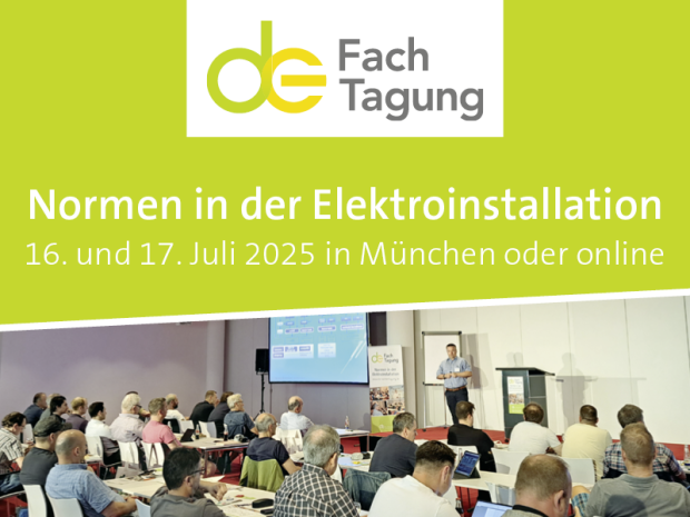 de-Fachtagung Normen in der Elektroinstallation München 2025