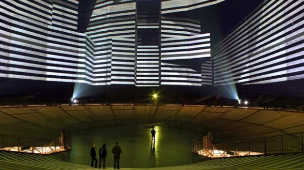 Gewinner LICHTKUNST: URBANSCREEN (320° LICHT, GASOMETER OBERHAUSEN) - Foto: Wolfgang Volz