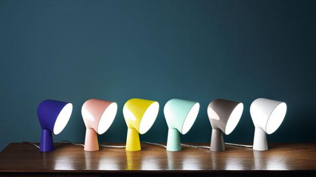 Die neue Farbpalette für die spielerische Leuchte ermöglicht es Binic, in jeweils unterschiedlichen Zusammenhängen ihren Charakter zu verändern. Foto: Foscarini